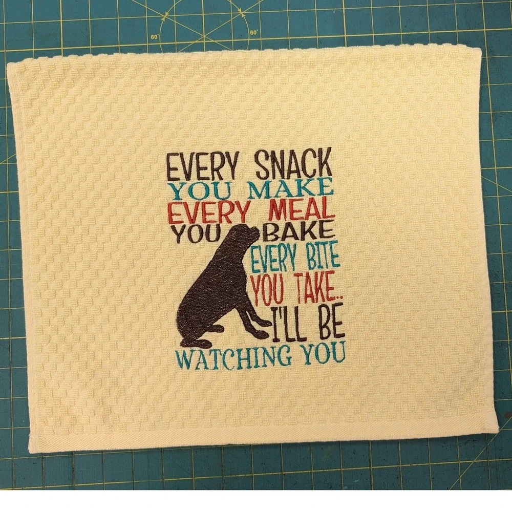 Every Snack You Make I'll Be Watching You! Kitchen Bath Bar Tea Hand Towel